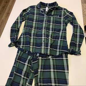 Stars Above Plaid Pajama Set
